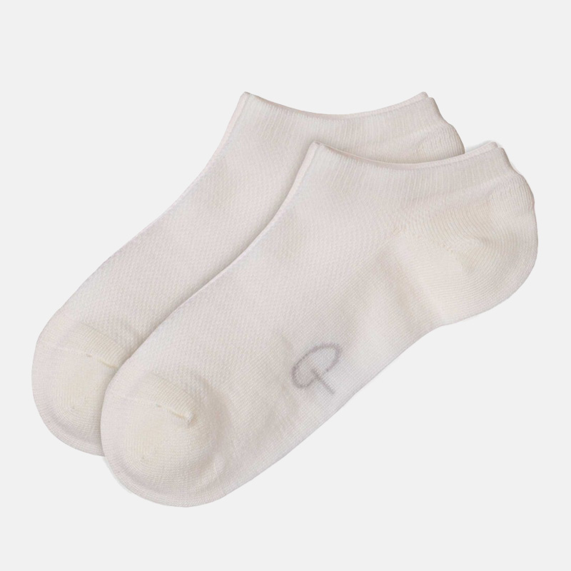 Wool LowCut Socks X2 Wm, White, hi-res