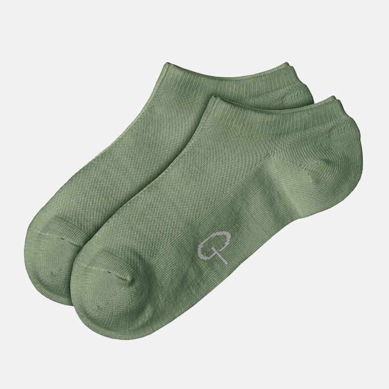 Wool LowCut Socks X2 Mn, Olive Melange, hi-res
