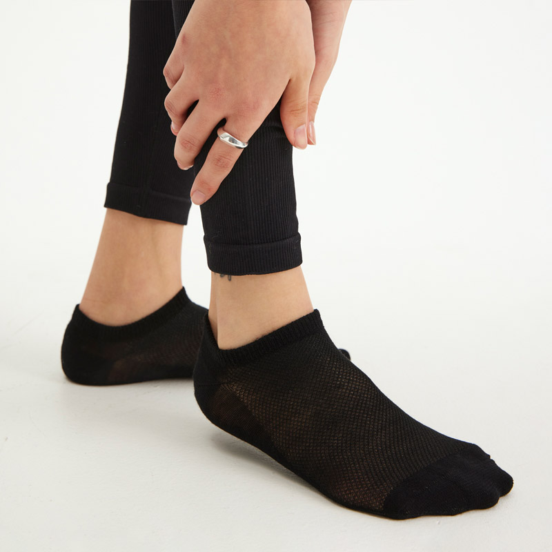 Wool LowCut Socks X2 Wm, Black, hi-res
