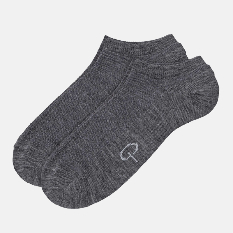 Wool LowCut Socks X2 Mn, Grey Melange1, hi-res